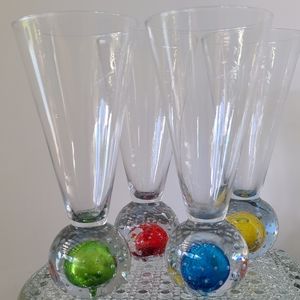 4 Piece champagne Flute Set